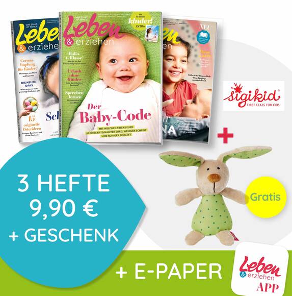 Sigikid Leben & erziehen - 3 Hefte + E-Paper + Geschenk